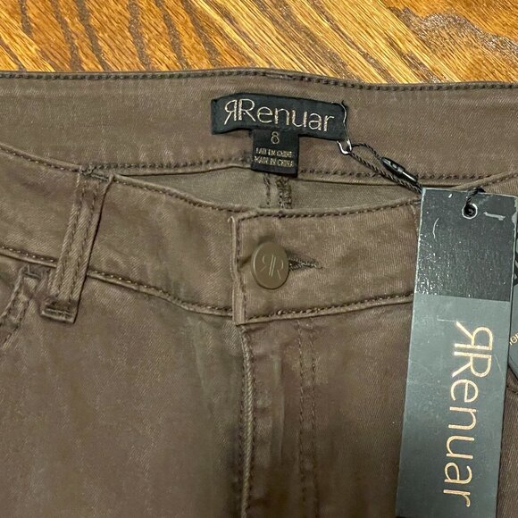 NWT Renuar Saddle Brown Chinos/Pants - Size 8 - Picture 3 of 6